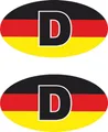 Hermann Schütz Aufkleber Deutschland 2er-Set farbig je 55x30mm