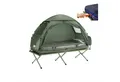 SoBuy Feldbett OGS32, Vorzelt Wasserdichtes Campingbett Campingliege Familienzelt Feldbett mit Zelt 1/2 Personen 7in1 Wurfzelt mit Luftpumpe,Campingzelt