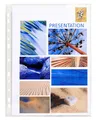 EXACOMPTA Prospekthülle 10x 10 Prospekthüllen gelocht glattem PVC 80µ A4 hoch Kristall 3195E, Prospekthüllen