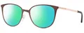 Michael Kors MK3017 Cat Eye Polarized Bifokale Sonnenbrille Kupfer Gold Tortoise