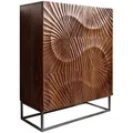 riess-ambiente Highboard, Braun, Metall, 100x120x38 cm, Wohnzimmer, Kommoden & Sideboards, Highboards