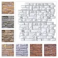 Dekorplatten aus PVC - Dekorative Wandpaneele mit 3D Look als Wandverkleidung - Stein Optik (1 Paneel Sparpaket 986 x 496 mm) Steinoptik Stone rustikal Wall Panel
