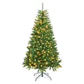 Rebecca Mobili Weihnachtsbaum 210, Weihnachtsbaum mit Lichtern, 400 Lichter, 1050 Zweige, einfache Montage, Metallständer - Maße: 210 x 122 x 122 cm (HxLxB) - Art. RE6770