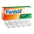 Fenistil Dragees, Dimetindenmaleat 1 mg/Tablette, Antiallergikum Überzogene Tabletten Inhalt: 20 St