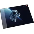 Schreibunterlage 40x53cm transparente Seitenleiste Astronaut