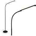 Brilo LED-Stehleuchte Mura Touchdim Schwenkbar Schwarz 135,2 cm x Ø 21 cm