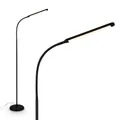 LED Stehlampe Touch Dimmbar Warmweiß Schwenkbar Leselampe 170cm Schwarz