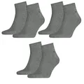 Tommy Hilfiger 6 Paar Quarter Socken Gr. 39-46 Herren Business Sneaker Socken, Farbe:758 - middle grey mélange, Socken & Strümpfe:39-42