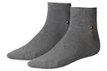 Tommy Hilfiger Herren Th Mens Quarter 2p Socken, 758 - Middle Grey Mélange, 39-42 EU