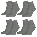 Tommy Hilfiger 8 Paar Quarter Socken Gr. 39-46 Herren Business Sneaker Socken, Farbe:758 - middle grey mélange, Socken & Strümpfe:39-42
