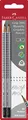 FABER-CASTELL 117291 - Grip 2001 Bleistift-Set, zwei Bleistifte Härte B mit Radierer