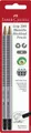 Faber-Castell Bleistift Faber Castell Bleistift Grip 2001 B silber 2er mit Radierer