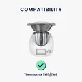 kwmobile TPU Hülle transparent kompatibel mit Thermomix TM5 / TM6 - Küchenmaschine Staubschutz Abdeckhaube - Staubhaube in Transparent Hellblau