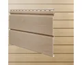 Vox Verkleidungspaneel Canadian Siding MAX3 Rundprofil 2-Brett 3,85m St. 0,9625qm eichefarben, BxL: 18,50x385,00 cm, 1,1 qm, (Stückweise 1 Paneel, 1,10 qm) Besonders schlagfest MAX3, pflegeleicht, abwaschbar, Leichtgewicht