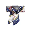 BERGAL Textil Senkel Schuhbänder mit Print (Marine)