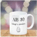speecheese Tasse Ab 30 hängt ́s abwärts Kaffeebecher