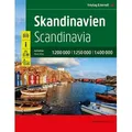 Skandinavien, Autoatlas 1:200.000 - 1:400.000, freytag & berndt