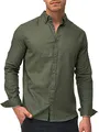 Indicode Herren Brayden Hemd gestreift mit Button-Down-Kragen | Herrenhemd Männerhemd Beetle - Solid, XL
