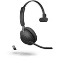 Jabra Evolve2 65 Bluetooth-Headset, Mono, kabellos, inkl. Link 380 USB-A