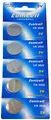 5 x CR2032 3V Lithium Knopfzelle 210 mAh (1 Blistercard a 5 Batterien) EINWEG Markenware Eunicell