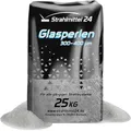 25 KG GLASPERLEN STRAHLMASTER STRAHLMITTEL 300-400 µm STRAHLGUT GLASPERLEN SANDSTRAHLEN MICROGLASPERLEN