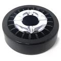 Starlet24® Gluttöter Aschenbecher für draußen Windaschenbecher Ascher stabil rund flach - SCHWARZ
