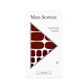 Miss Sophie Burgundy Pedicure Nagelfolie 27 Stk Burgundy