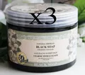 3x500m Agafia Schwarze Sibirische Seife für Haare & Körper Sauna  Bad 37 Kräuter