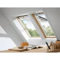 VELUX Holz Klapp Schwingfenster GPL  CK04 3084 klar lackiert ENERGIE Alu 55 x 98 Uw-Wert: 1,0 *Förderfähig