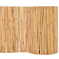 vidaXL Gartenzaun Beetumrandung Beeteinfassung Rasenkante Mähkante Bambuszaun Dekozaun Rasenbegrenzung Garten Bambus 500x50cm Natur
