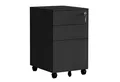 relaxdays Rollcontainer Abschließbarer Rollcontainer aus Metall, schwarz