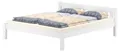 Weißes Doppelbett 180x200 Massivholzbett Kiefer massiv mit wählbarem Zubehör V-60.38-18Wohne Zubehör