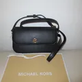 Michael Kors Schultertasche Leder Crossbody SM FLAP XBODY BLACK Tasche neu