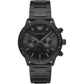 Emporio Armani Chronograph 'Mario' Herren Uhr AR11242 - Schwarz/Schwarz