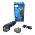 Philips S1151/00 Elektrischer Rotationsrasierer Rasierer Schwarz Blau