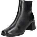 Stiefelette HÖGL "Högl Stiefelette Leder", Damen, Gr. 39, schwarz, Leder, casual, Schuhe