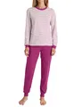 CALIDA Marine Dreams Bündchen-Pyjama Damen, weich, pflegeleicht, elastischer Hosenbund, softe Bündchen an den Abschlüssen