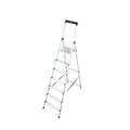 KRAUSE Stehleiter einseitig MONTO Solidy silber 7 Stufen, H: 230,0 cm