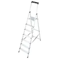 Trittleiter Krause Solidy - 7 Stufen einseitig besteigbare Trittleiter mit Stahl-Plattform