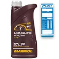 1L Mannol Longlife Öl 5W-30 Motoröl API SN VW 504.00 507.00 BMW LL-04 MB 229.51
