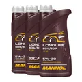 MANNOL 7715 SAE 5W-30 Longlife Motoröl VW 504.00/507.00, MB 229.51, 3x1 Liter
