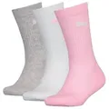 PUMA Socken PUMA KIDS CREW SOCK 3P (3-Paar, 3 Paar) Junior mit klassischer Rippe rosa 35-38
