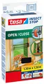 tesa Fliegengitter für Fenster OPEN/CLOSE, 1,30 m x 1,5 m