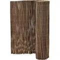 Weidenmatte Sichtschutzmatte Sichtschutzzaun Weiden Zaun 100 x 500cm [casa.pro] - Braun