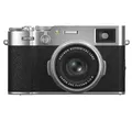 FUJIFILM X100VI Kompaktkamera mit 23mm F2 Festbrennweite | Premium APS-C-Kamera mit 40,2 MP, Hybrid-Sucher, 5-Achsen-IBIS, KI-Autofokus und 6.2K-Video – ideal für Reisen und Content Creation | Silber