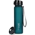 720DGREE Trinkflasche uberBottle Smaragd Green, 1 Liter, Kunststoff, türkis, mit Sieb