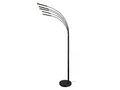 Reality Leuchten LED Stehleuchte Reed R41031532, Metall Schwarz matt, inkl. 5x 3.5 Watt LED, Switch Dimmer