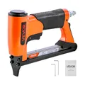 VEVOR Drucklufttacker, Druckluftnagler für Feindrahtklammern der Serie 71, 9,5 mm Krone, 6–16 mm Länge, max. 180 Stk. Druckluft Nagelpistole für Polsterarbeiten, Holzarbeiten, Heimwerkerprojekte