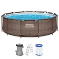 Bestway Frame Pool 366 x 100 cm Steel Pro MAX Set Rundool mit Kartuschenfilter
