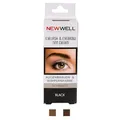 NEWWELL Augenbrauenfarbe 15ml. mit Oxidationsmittel 20ml. langanhaltend und natürlichen Look (Schwarz)